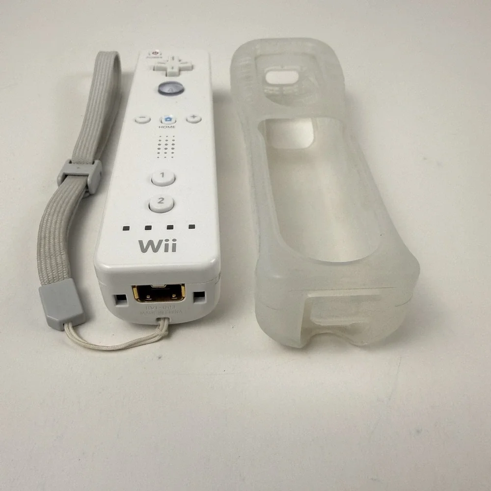 Nintendo Wii Remote Controller RVL-003 OEM Genuine W/ Sleeve Tested Working